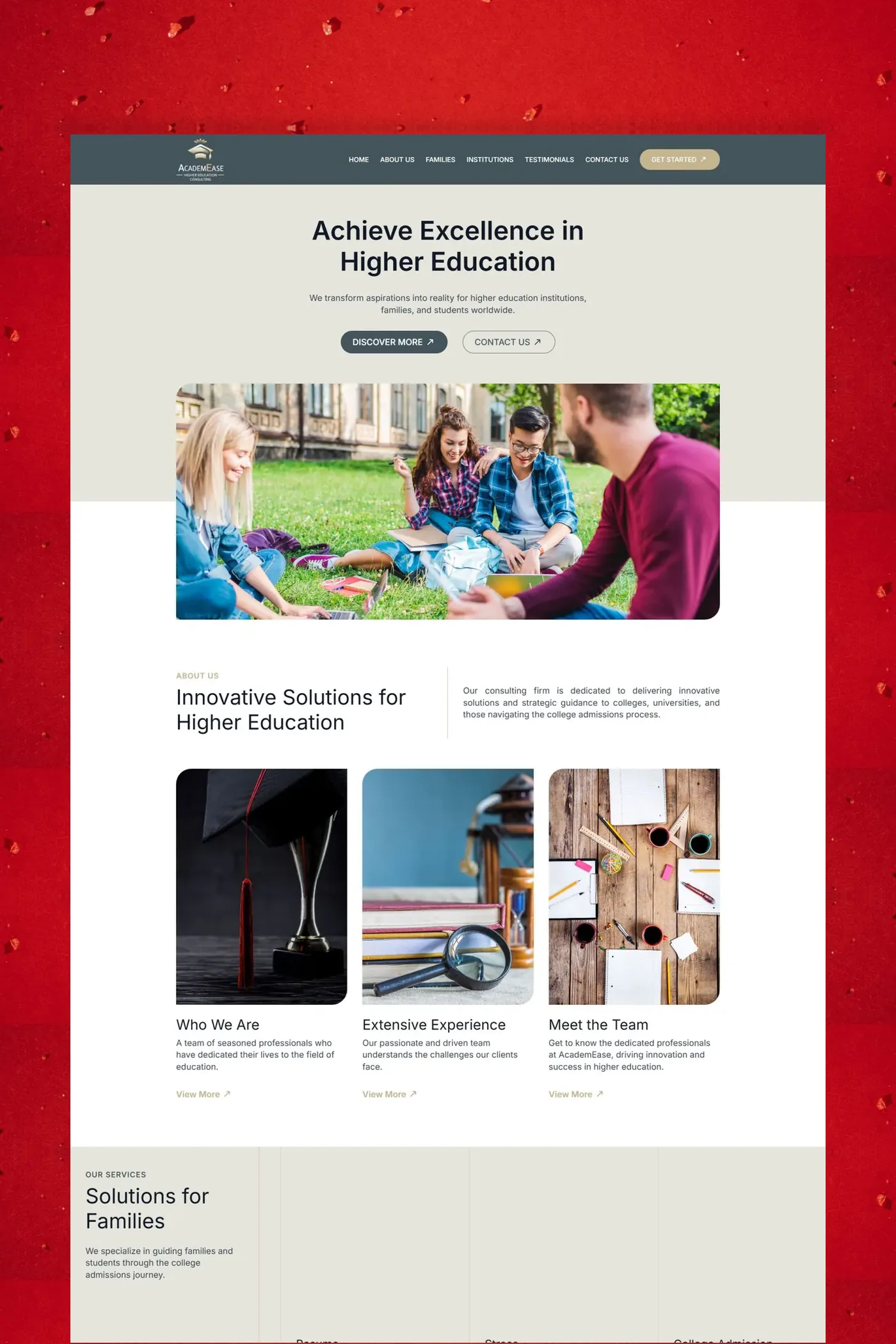 AcademEase Kurumsal Web Sitesi