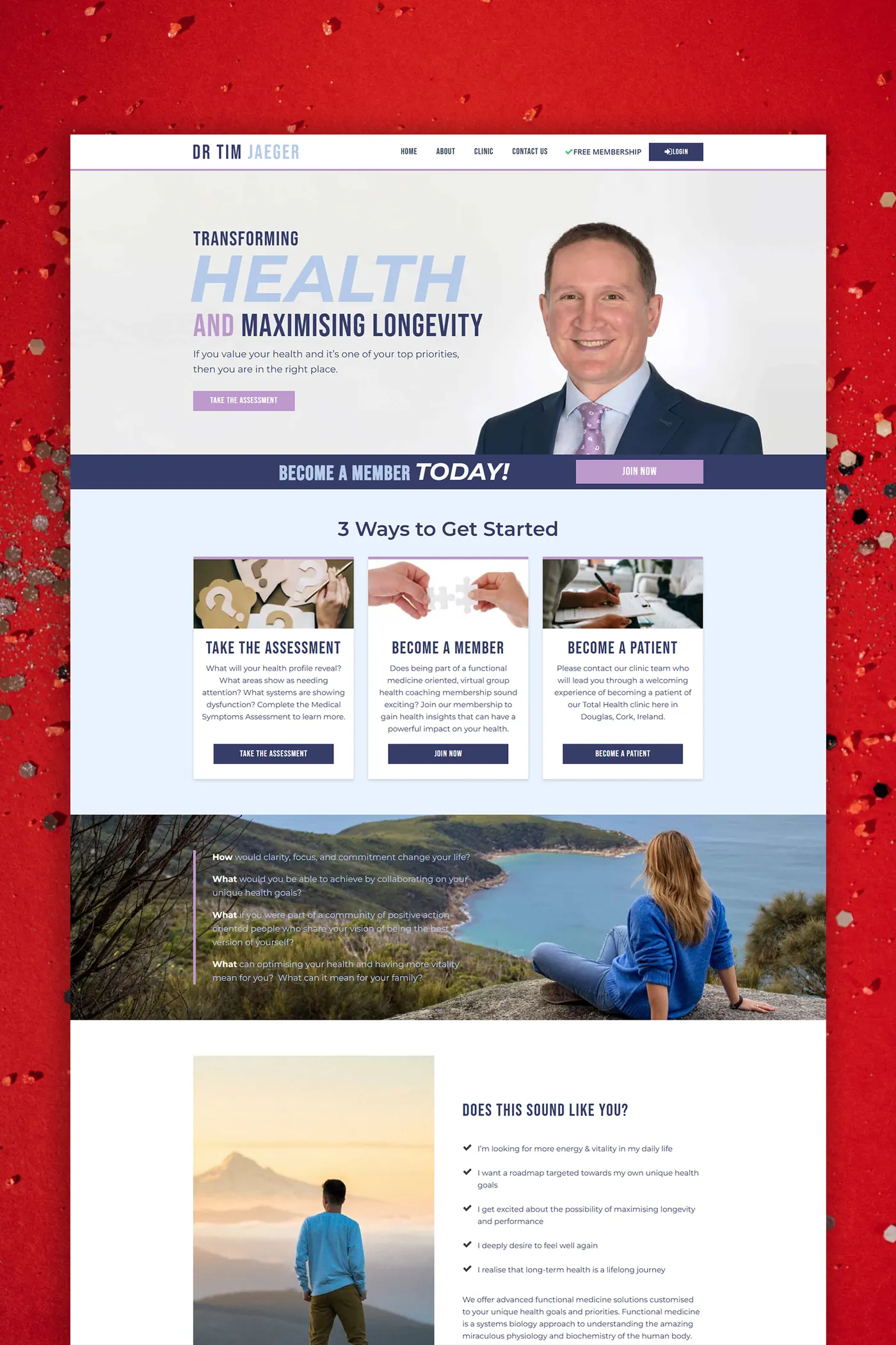 Dr. Tim Jaeger için tasarladığımız web sitesi