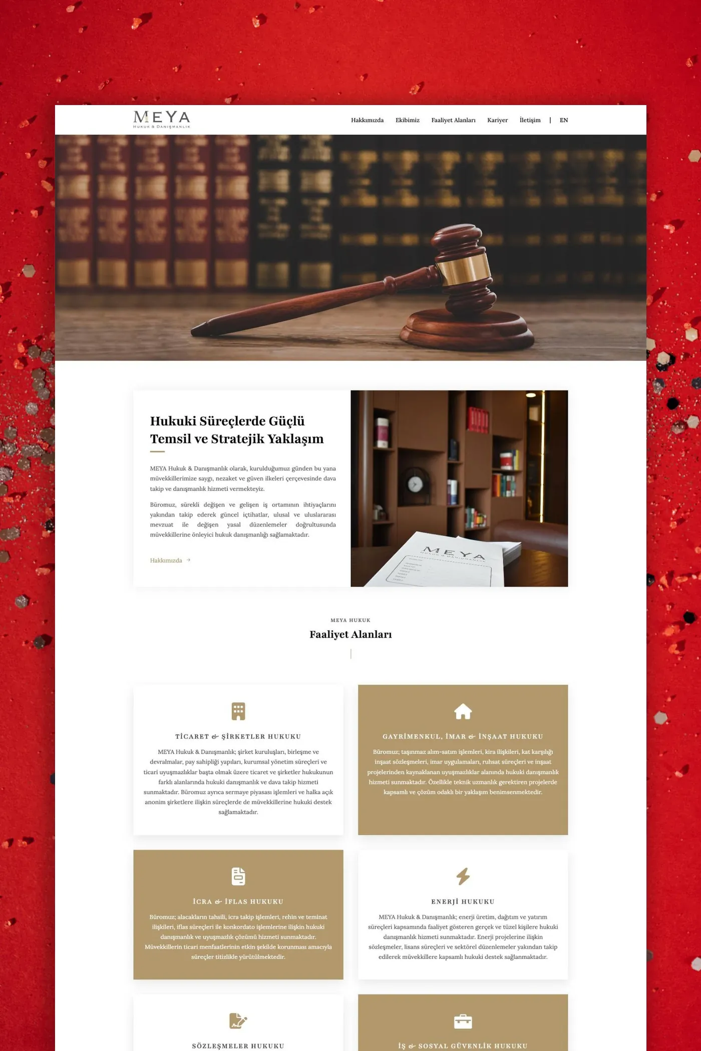 MEYA Hukuk Kurumsal Web Sitesi