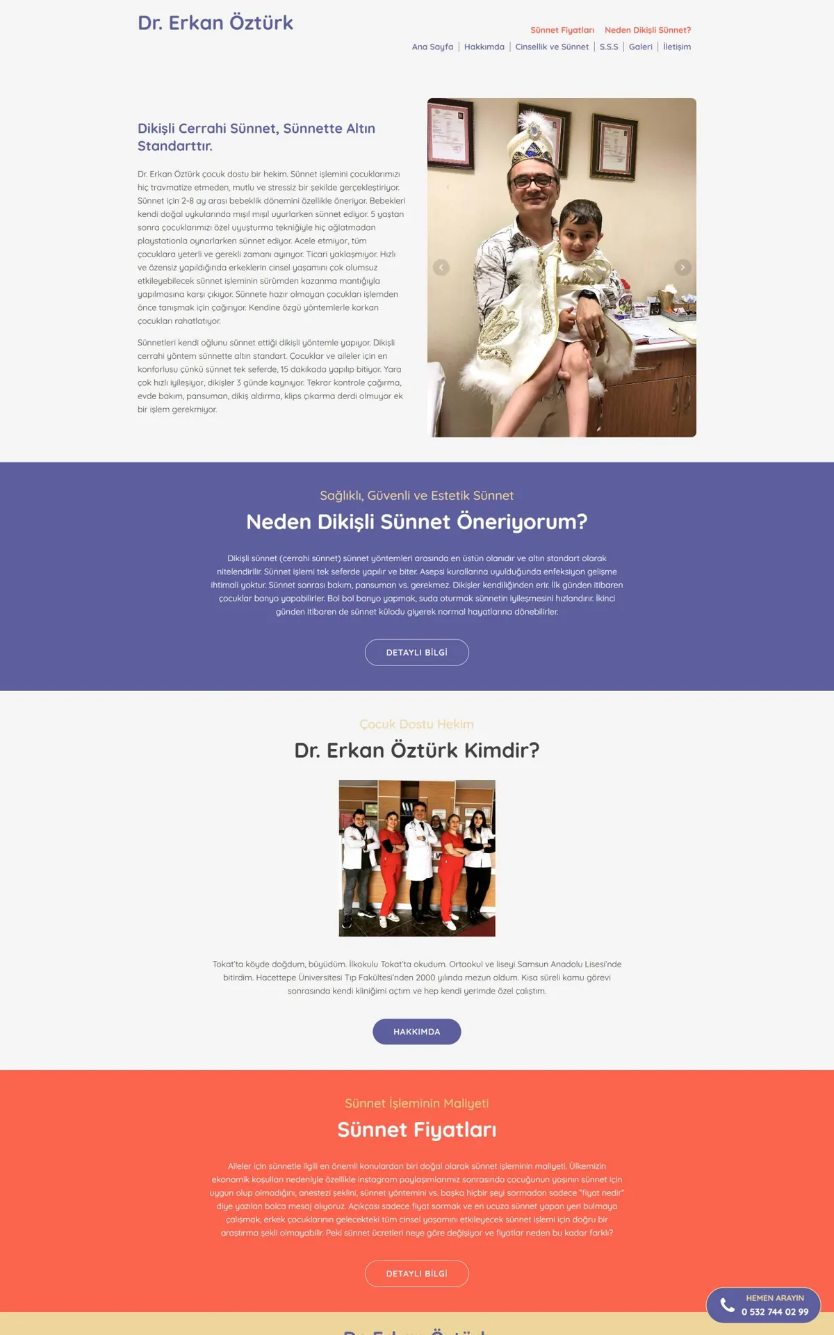 Sağlık Sektörü Dr. Erkan Öztürk Kurumsal Web Sitesi